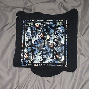black floral hollister hoodie